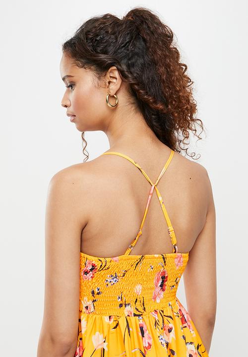 dailyfriday - Asymmetrical maxi dress - yellow 