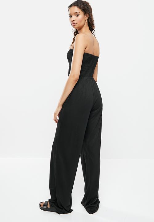 dailyfriday - Boobtube knit jumpsuit - black