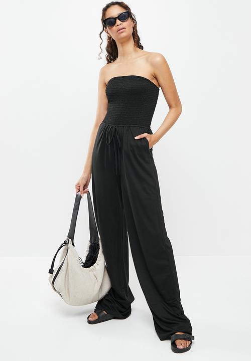 dailyfriday - Boobtube knit jumpsuit - black