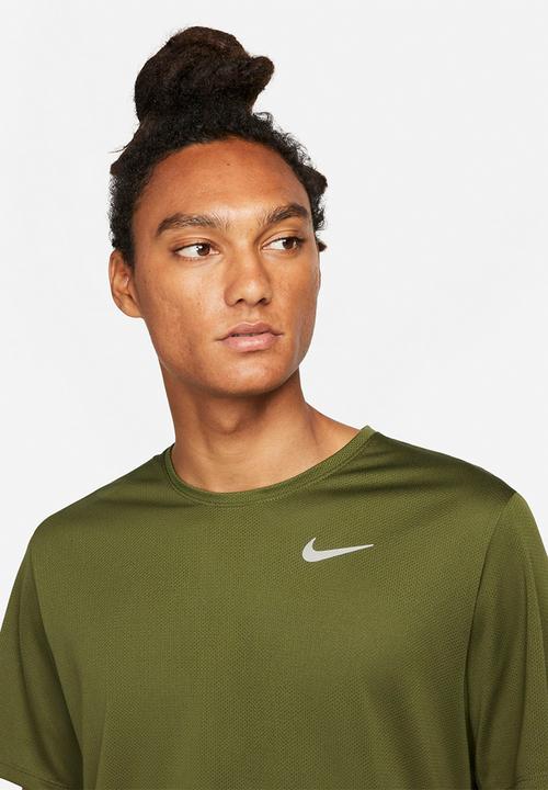 Nike - M nk df run top - rough green/rough green/reflective silv