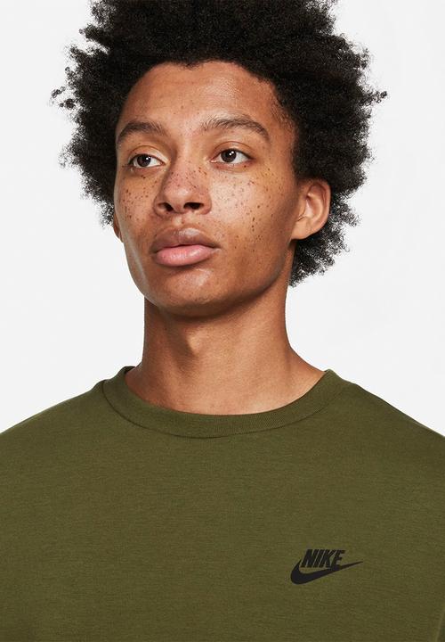 Nike - M nsw tch flc crw - rough green/black