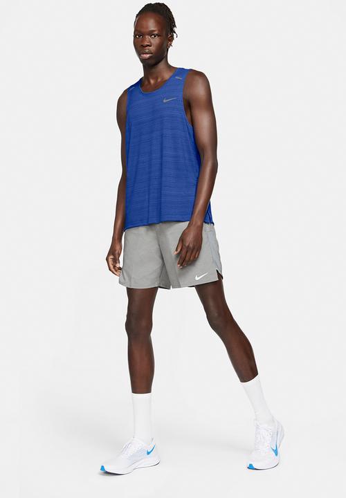Nike -  Nike Dri-FIT Miler Men's Running Tank  - game royal/reflective silver