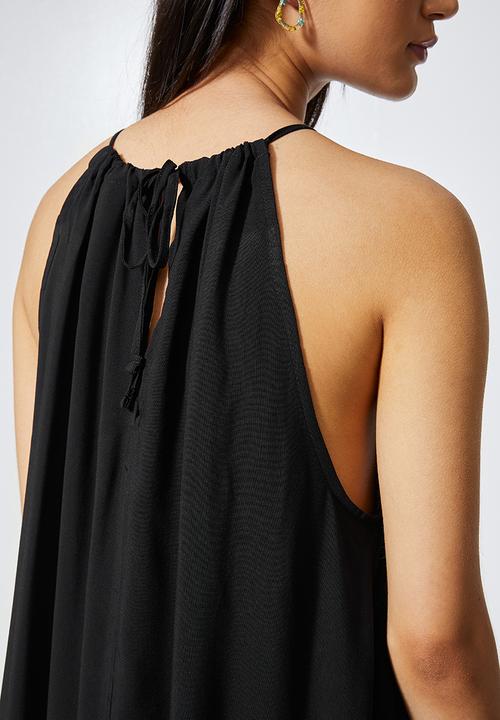 Superbalist - Short halter dress - black