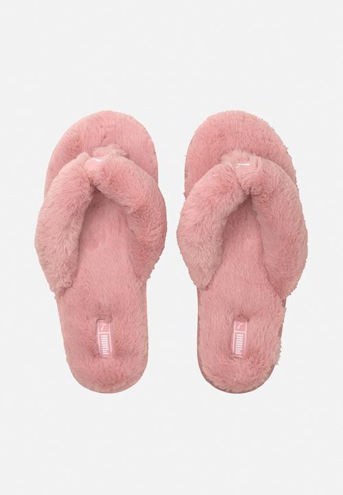 PUMA - Fluff flip - lotus-puma white