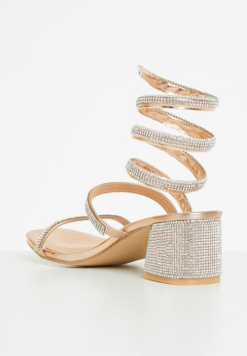 MILLA - Brae block heel - rose gold