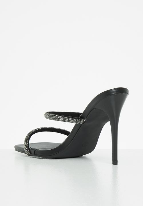MILLA - Julie slingback heel - black