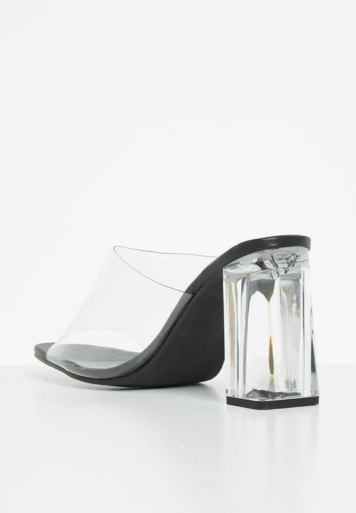 MILLA - Sparkle mule - black