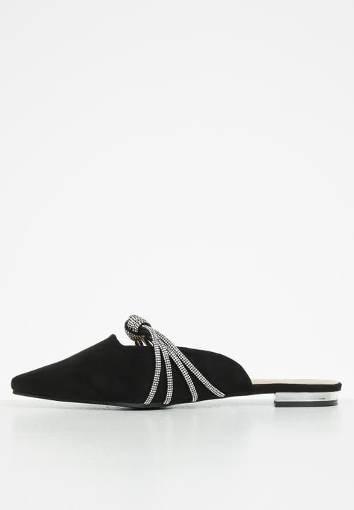 MILLA - Sandy mule - black