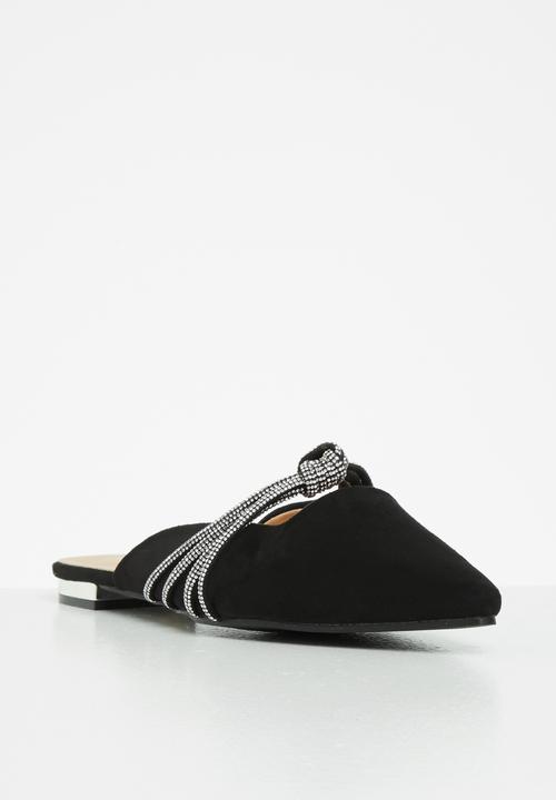 MILLA - Sandy mule - black