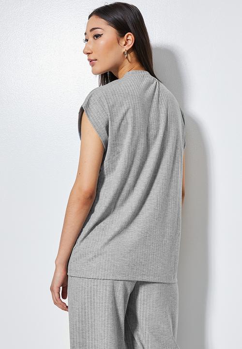 Superbalist - Rib tee - light grey 