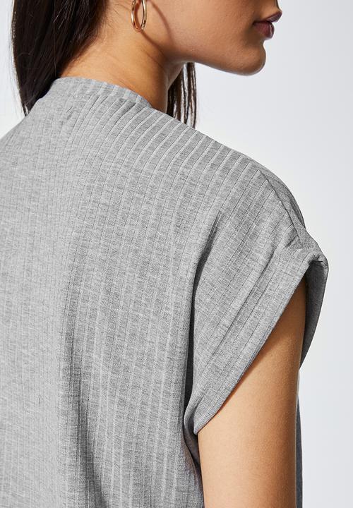 Superbalist - Rib tee - light grey 