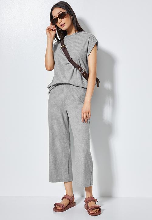 Superbalist - Rib tee - light grey 