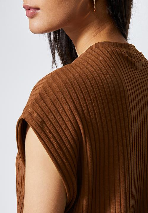 Superbalist - Rib tee - tobacco