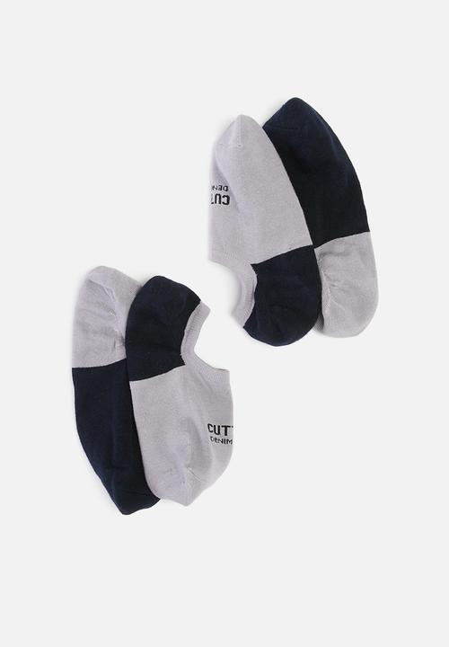 Cutty - Basic secret socks - blue/grey