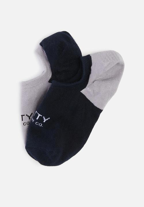 Cutty - Basic secret socks - blue/grey