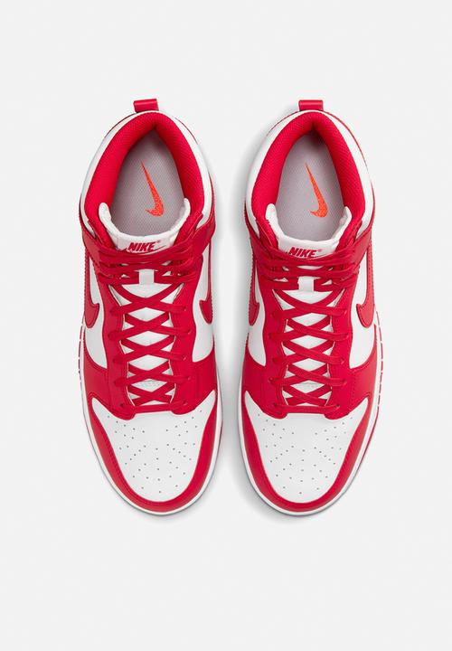 Nike - Dunk High Retro - white/university red