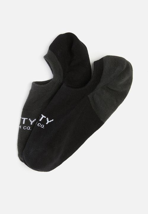 Cutty - Basic secret socks - black/grey