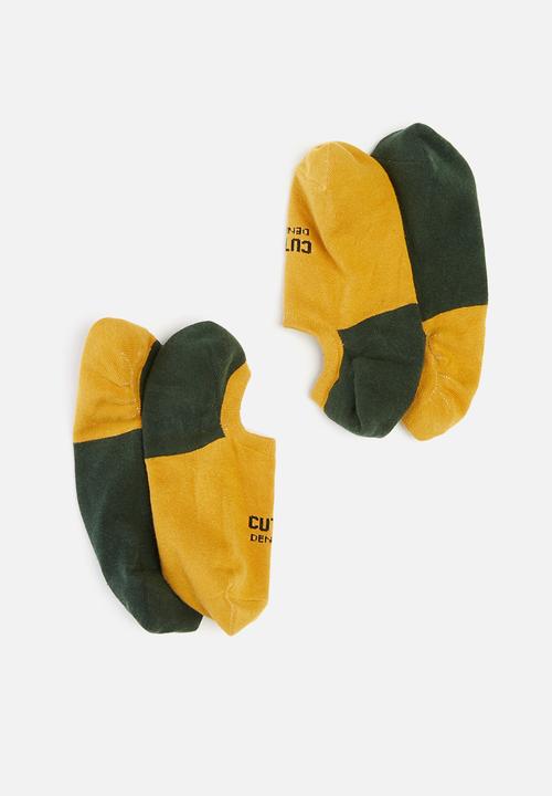 Cutty - Basic secret socks - yellow/grey