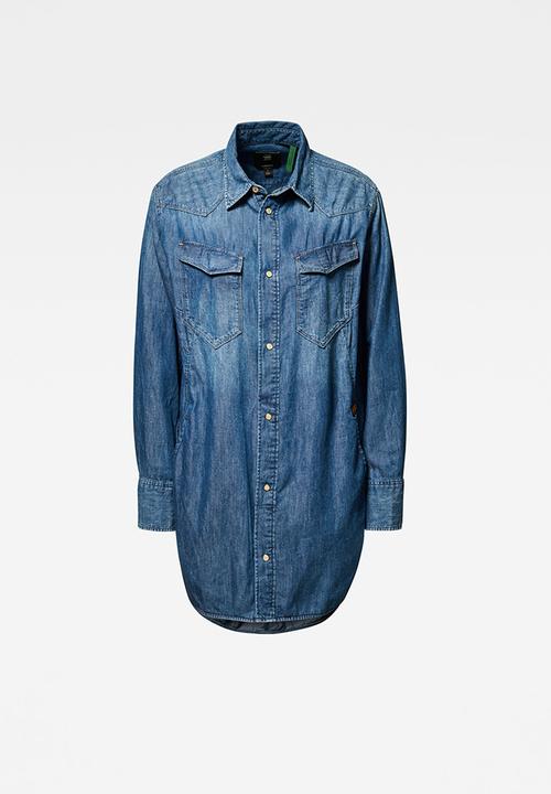G-STAR - Tacoma bf shirt long sleeve - faded shore