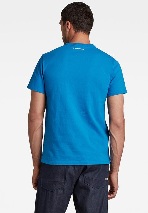 G-STAR - Badge logo+ r t s\s - pop blue