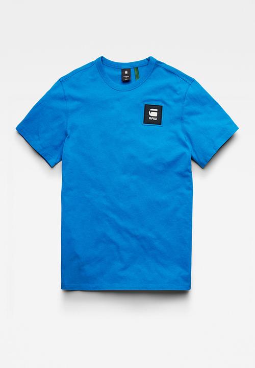 G-STAR - Badge logo+ r t s\s - pop blue