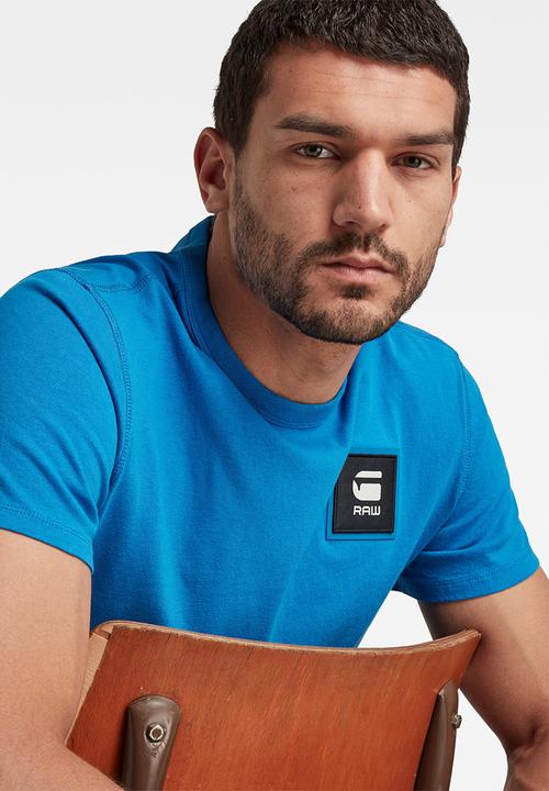 G-STAR - Badge logo+ r t s\s - pop blue