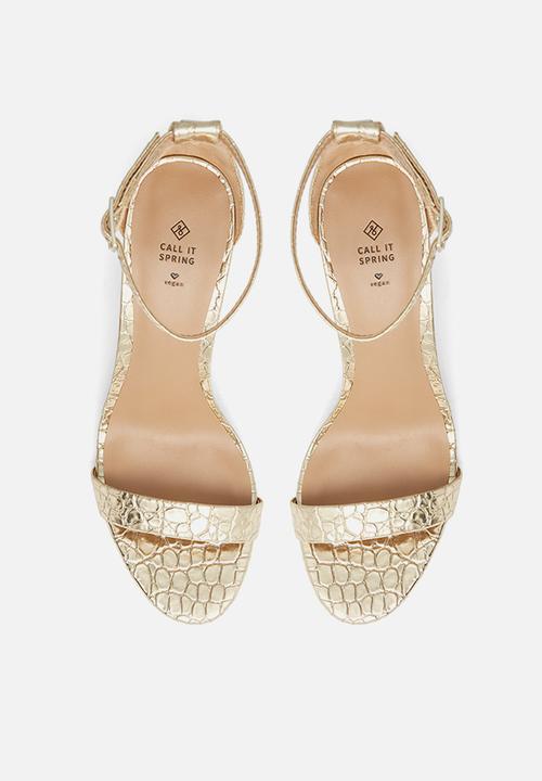 Call It Spring - Leilaa heel - gold