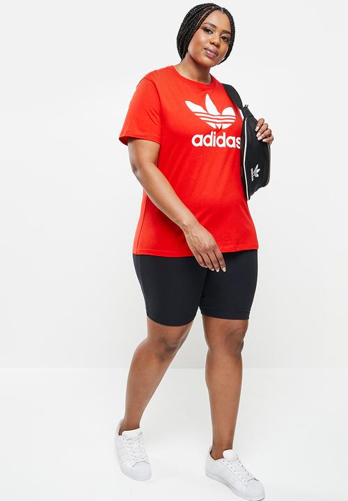 adidas Originals - Plus trefoil short sleeve tee - red