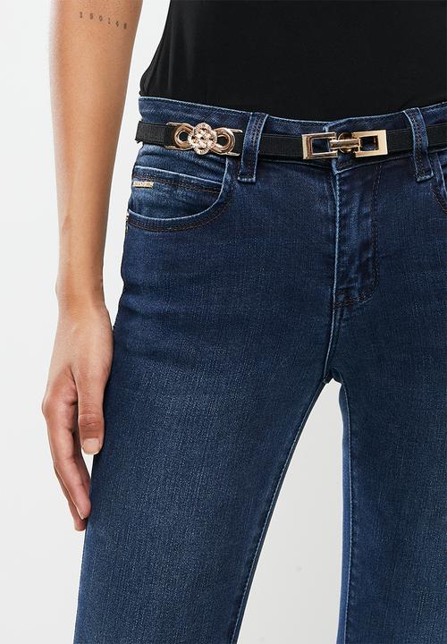 SISSY BOY - Axel  skinny with belt - blue