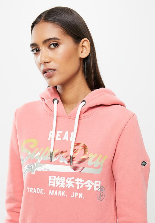Superdry. - Vl itago hoodie - dusty rose