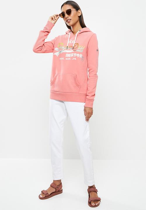 Superdry. - Vl itago hoodie - dusty rose