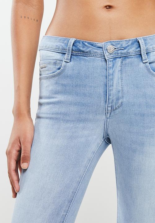 SISSY BOY - Jon jon capri with bling detail - blue 