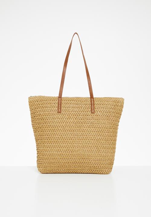 Superbalist - Izzy straw shopper - natural