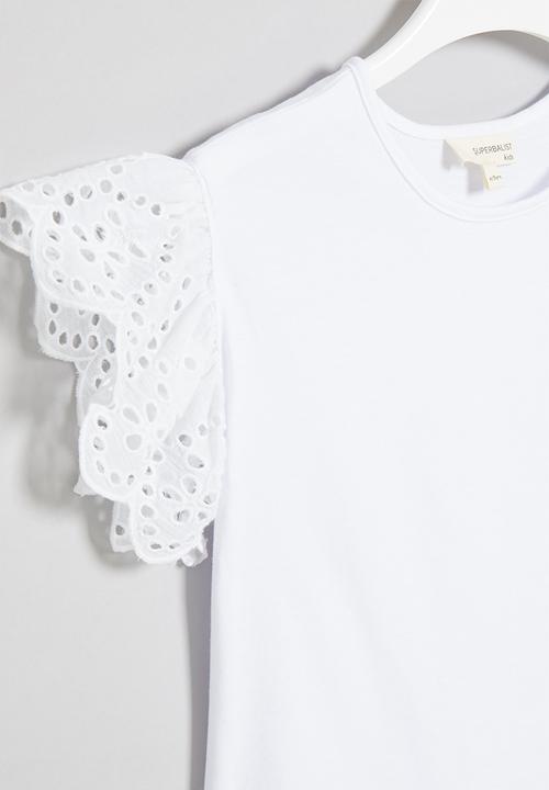 Superbalist Kids - Anglaise top - white