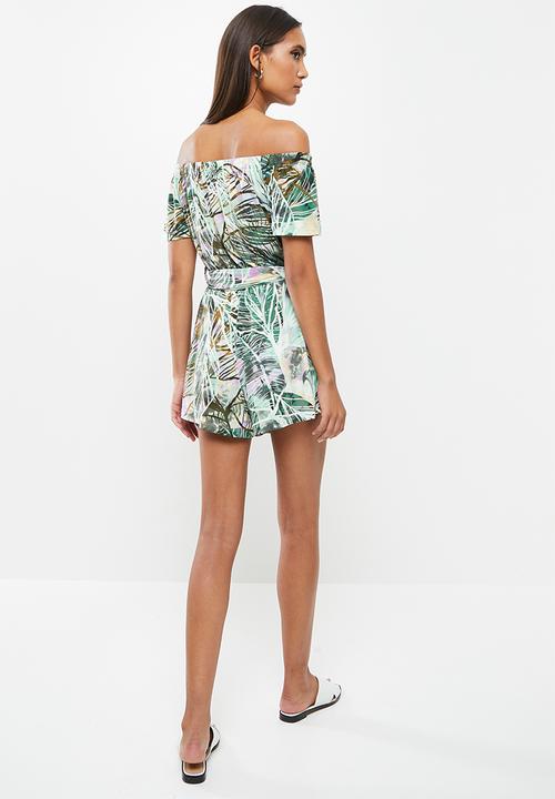 SISSY BOY - Bardot knit playsuit - multi
