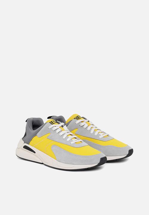 Diesel  - Serendipity s-serendipity low cut sneakers - grey & yellow 