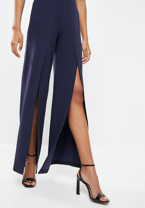 SISSY BOY - Jumpsuit with front slits - navy