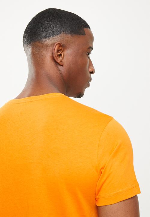 adidas Performance - V-neck tee - focus orange/black