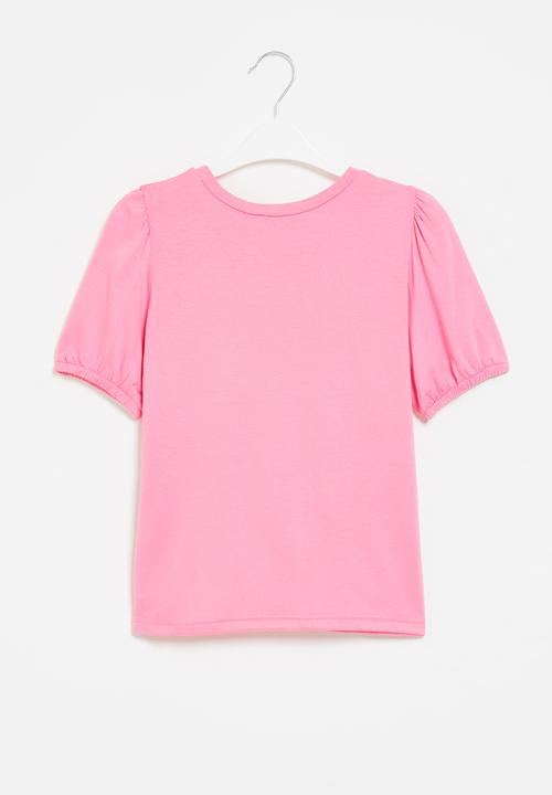 Me&B - Mommy & me puff sleeve tee - pink