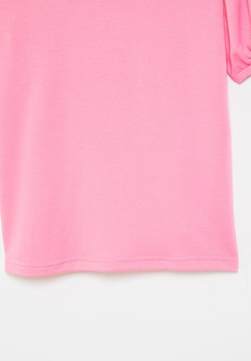 Me&B - Mommy & me puff sleeve tee - pink