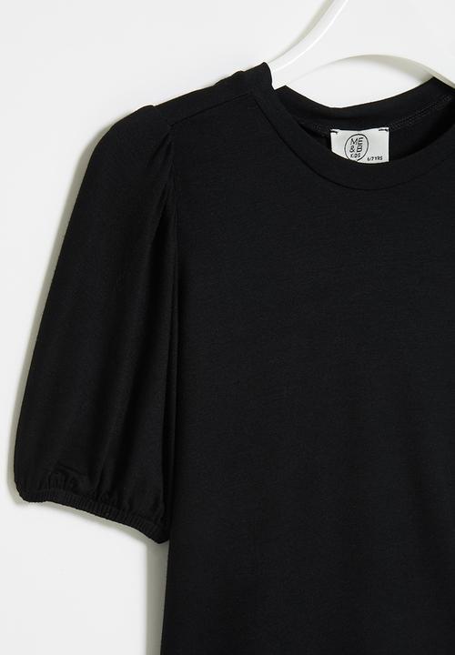 Me&B - Mommy & me puff sleeve tee - black