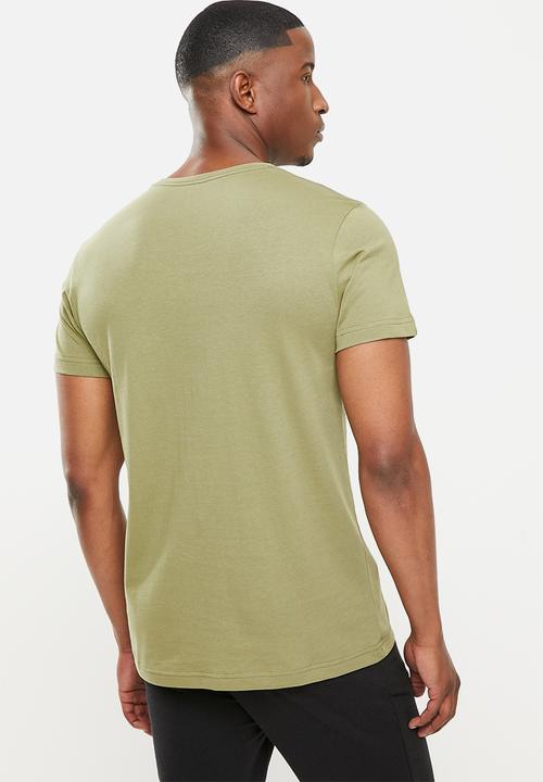 adidas Performance - V-neck tee - orbgrn