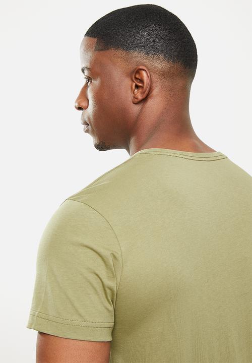 adidas Performance - V-neck tee - orbgrn