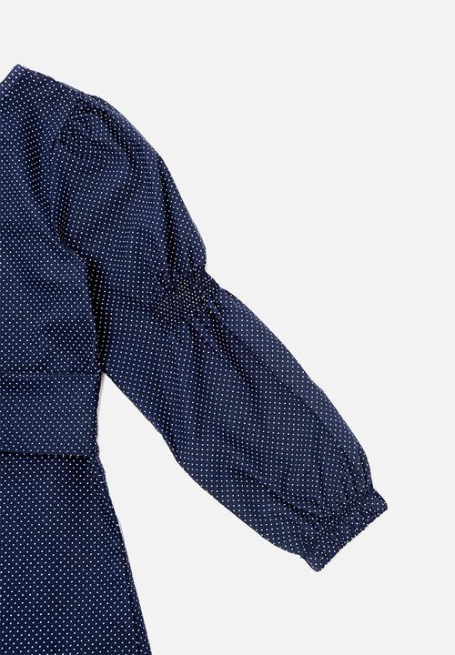 Trendyol - Puff long sleeve dress - blue