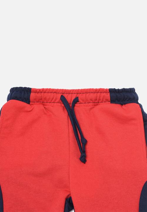 Trendyol - Two-toned cuffed jogger - red
