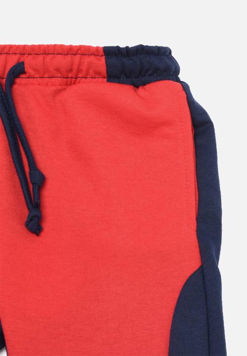 Trendyol - Two-toned cuffed jogger - red