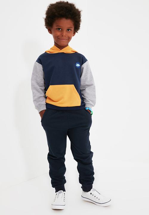 Trendyol - Spaceship sweater - navy & yellow