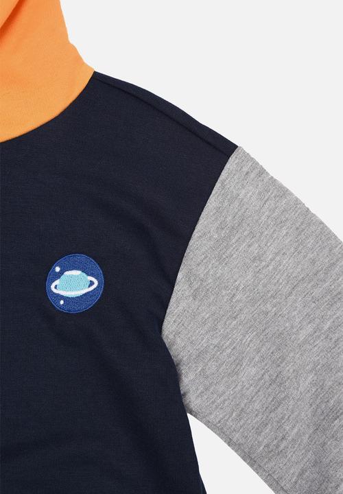 Trendyol - Spaceship sweater - navy & yellow
