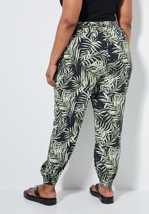 Superbalist - Easy pull on pant - palm print2