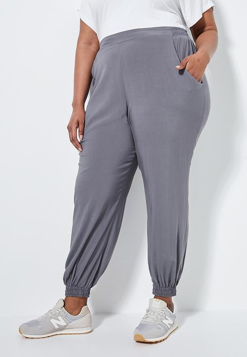 Superbalist - Easy pull on pant - charcoal